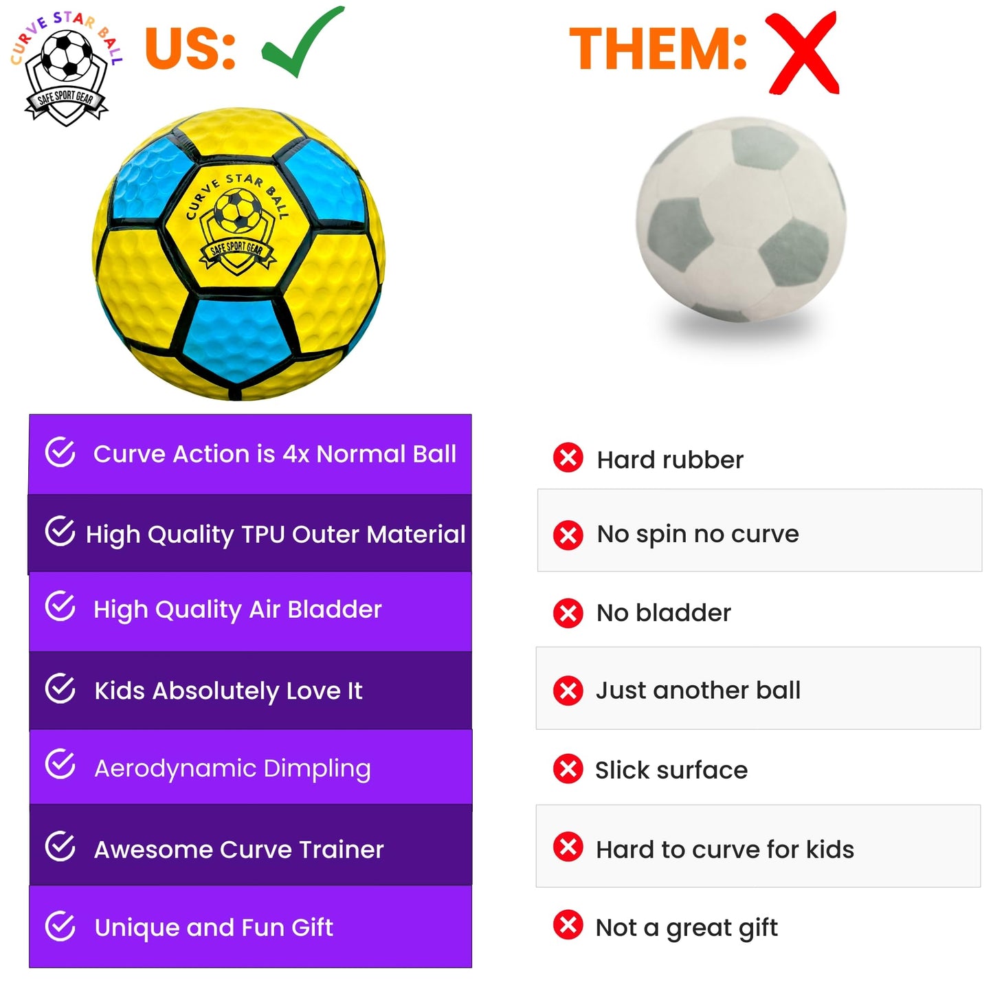 Curve Star Swerve Football