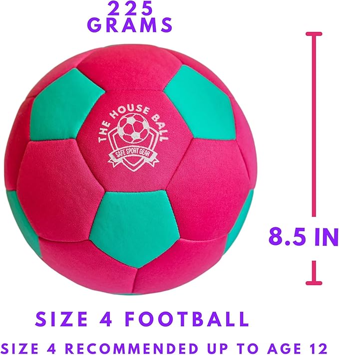 The Pink House Ball - Original Soft and Safe Football Size 4