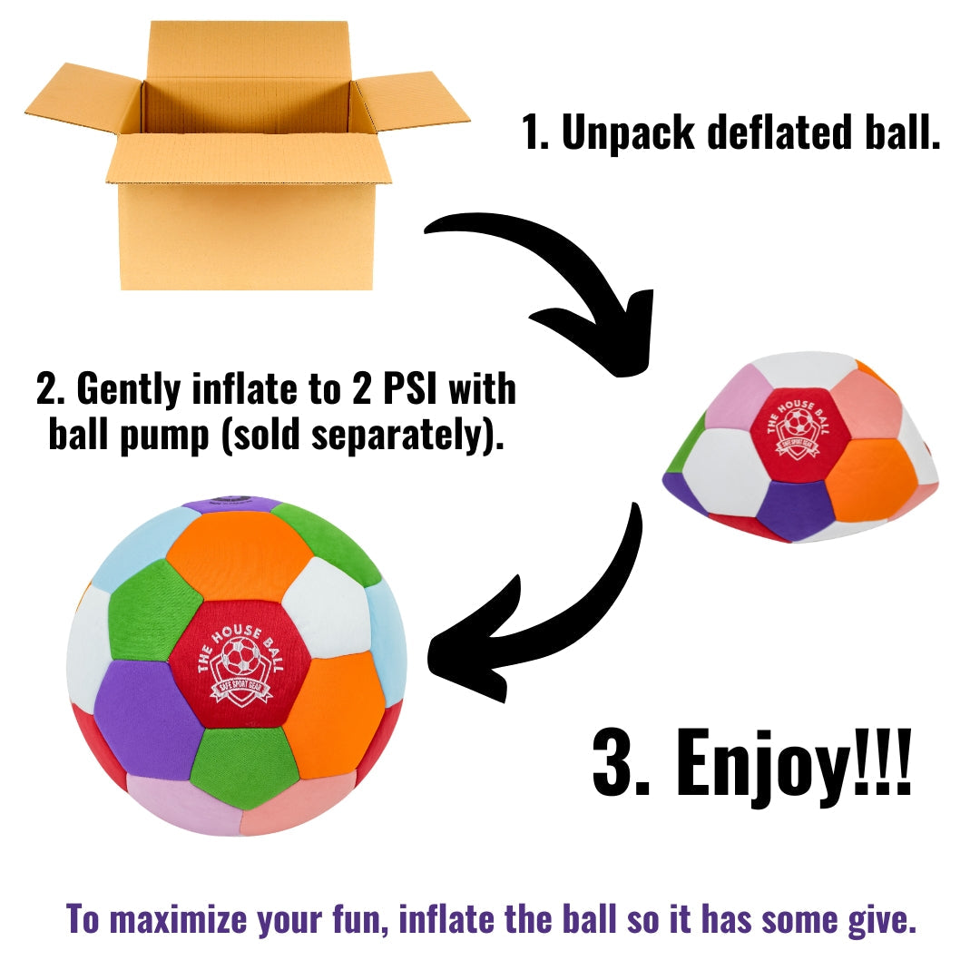 The House Ball - El balón de fútbol original, suave y seguro, talla 4