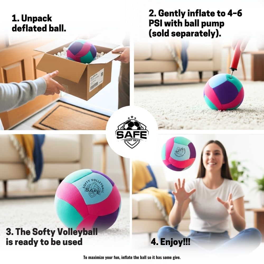 Softy Volleyball - Teal - Super Soft Volleyball, das für Ihr Haus entworfen wurde