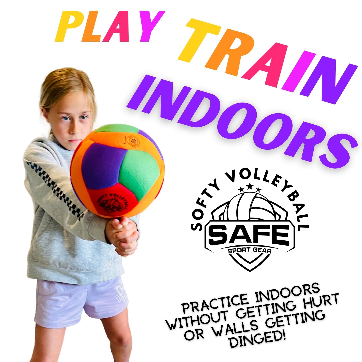 Softy Volleyball - Super Soft Volleyball Designed for Inside Your House