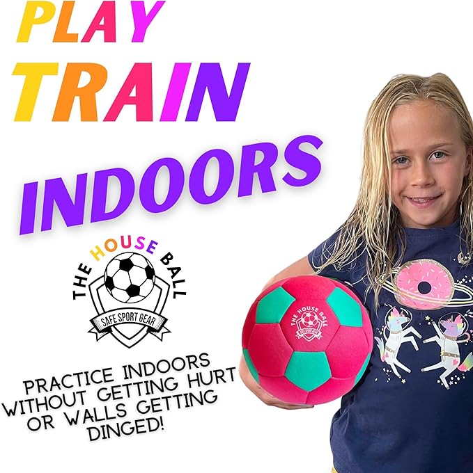 The Pink House Ball - Original Soft and Safe Football Size 4