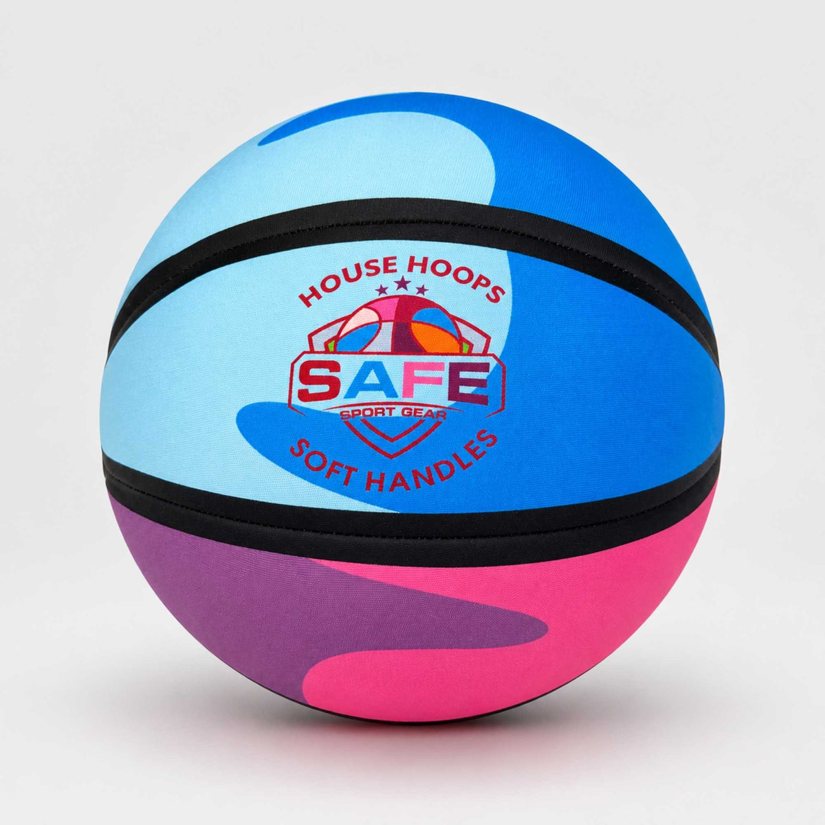 HouseHoops basketball - SH with Safe Sport Gear logo on a light gray background